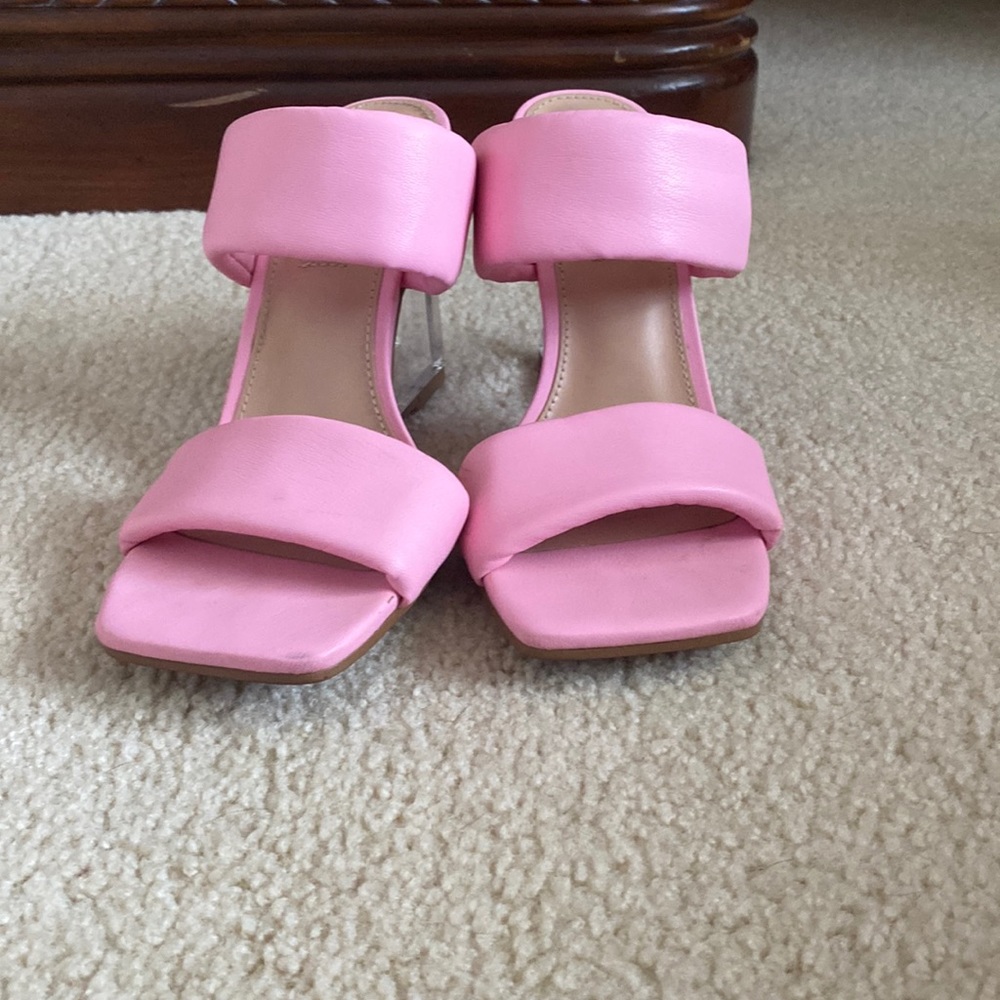 Steve Madden pink heeled sandals - Picture 2 of 6